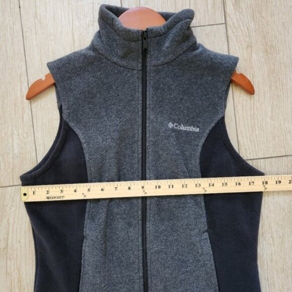 Columbia Women's grey/black Fleece Vest size Small - Picture 7 of 11